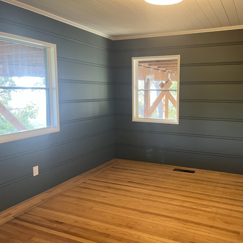 interior painting work of residential house room